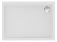 OPTIMA L Acryl-Brausewanne, 120 x 80 x 2,5 cm, weiss