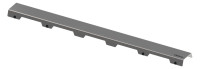 OPTIMA L Designrost steel II, gerade, 70 cm, zu Duschrinne, Edelstahl poliert