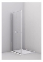OPTIMA L Pendeltuer 2-tlg. 750x2000mm,ESG klar O-Clean,sil. hochgl.