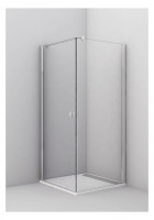 OPTIMA L Seitenw. f.Fluegelt./Drehfaltt. 800x2000mm,ESG klar O-Clean,sil. hochgl.