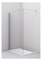 OPTIMA L Walk-In m.Wandanschlussprofil 1000x2000mm,ESG kl. O-Clean,sil. hochgl.