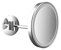 OPTIMA P LED-Kosmetikspiegel, 1-armig rund, D: 203 mm 3-fach, verchromt