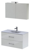 OPTIMA S 1.2 Badmoebelset 100 cm weiss