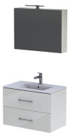 OPTIMA S 1.2 Badmoebelset 80 cm weiss