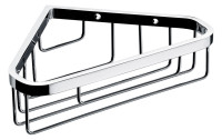 OPTIMA S 1.2 Eck-Seifenkorb m. direkter Wandbefestigung, verchromt