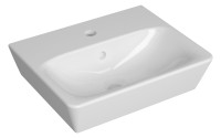 OPTIMA S 1.2 Handwaschbecken eckig 45 x 36 cm, Hygieneglasur, weiss