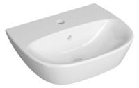 OPTIMA S 1.2 Handwaschbecken rund 45 x 36 cm, Hygieneglasur, weiss