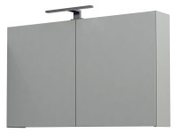 OPTIMA S 1.2 LED Spiegelschrank 100 cm, 2 Spiegeltueren, weiss