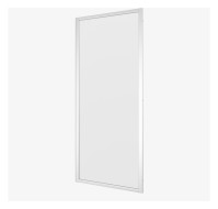 OPTIMA S 1.2 Seitenwand kurz 750x1650mm KGL Tropf.trans,Alusilber