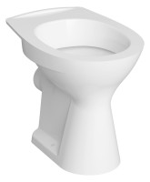 OPTIMA S 1.2 Stand Flachspuel-WC Abgang waagerecht, Hygieneglasur, weiss