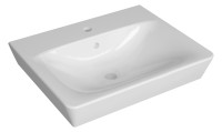 OPTIMA S 1.2 Waschtisch eckig 60 x 48 cm unterbaufaehig, Hygieneglasur, weiss