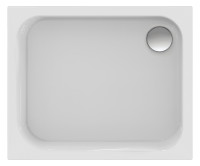 OPTIMA S Acryl-Brausewanne, 90 x 75 x 6,5 cm, weiss