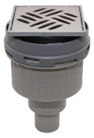 OPTIMA S Bodenablauf fuer Duschelement, DN50, senkrecht, Sperrwasserhoehe 50 mm