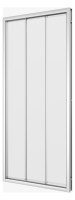 Optima S Schiebet. 3tlg. 800x1900mm ESG transparent,Alusilber