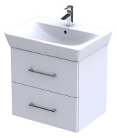OPTIMA S Waschtischunterschrank 65 cm zu Optima S Keramik, 2 Auszuege, weiss