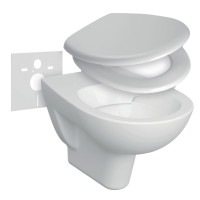 OPTIMA S WC Paket, spuelrandlos mit Absenkautomatik, bestehend aus: