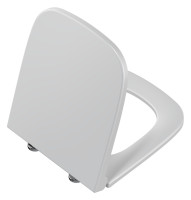 OPTIMA S WC-Sitz mit Deckel,eckig, mit abnehmb. Absenkautomatik, weiss