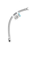 OPTIMA T 1.2 flexibler Schlauch TWIST 300 mm, QV10xIG3/8", m.Quetschverschr.