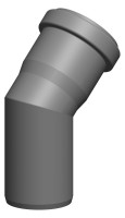 OPTIMA T 45 Grad-Bogen PolyTop DN60