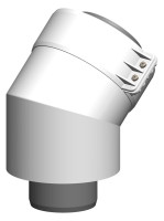 OPTIMA T 45 Grad-Bogen PolyTwin DN60/100