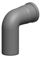 OPTIMA T 87 Grad-Bogen PolyTop DN80