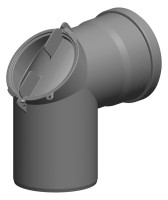 OPTIMA T 87 Grad-Kontroll-Bogen PolyTop DN110