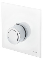OPTIMA T Abdeckung zu Unibox RTL vario, Echtglas weiss