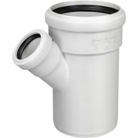 OPTIMA T Abflusssystem Abzweig DN/OD 90/50 45 Grad an HT Safe