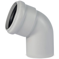 OPTIMA T Abflusssystem Bogen schallgedaemmt, DN 78, 67 Grad