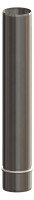 OPTIMA T Endrohr DN80, 450mm PolyTop Edelstahl, mit Sicke