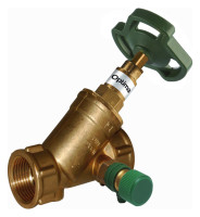 OPTIMA T Freistromventil mit Entleerung, nichtsteigend DN40, 11/2" Messing