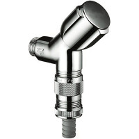 OPTIMA T Geraeteventil 1/2", Comfort Schraegsitz,Schlauchplatz-Sicher.,verchr