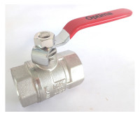 OPTIMA T HZ-/Solarkugelhahn Typ 600 2 1/2" IG/IG mit Hebelgriff rot