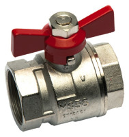OPTIMA T HZ-/Solarkugelhahn Typ 606 1/2" IG/IG mit Fluegelgriff rot