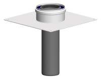 OPTIMA T Kaminabschluss DN80/125 weiss