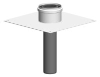 OPTIMA T Kaminabschluss PolyTop DN60/100 weiss