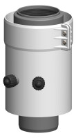 OPTIMA T Kesselanschluss PolyTwin mit Messoeff. gerade D60/100