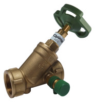 OPTIMA T KFR-Ventil mit Entleerung, nichtsteigend, DN32, 1 1/4 Messing