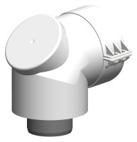 OPTIMA T Kontroll-Bogen PolyTwin 87 Grad, DN60/100