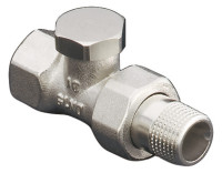 OPTIMA T Ruecklaufverschraub. absperrb. D-Form, 3/4", Messing vernickelt