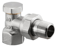 OPTIMA T Ruecklaufverschraub. absperrb. E-Form, 3/4", Messing vernickelt