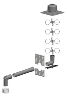 OPTIMA T Schacht-Set DN80 PolyTop inkl. Verbindungsleitung