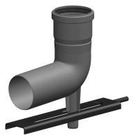 OPTIMA T Schachteinfuehrung PolyTop mit Auflager, DN80