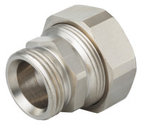 OPTIMA T Stahlrohradapter m. 3/4" AG Eurok. fuer Stahlrohr 3/8, vernickelt