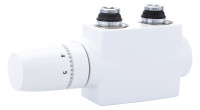 OPTIMA T Ventilgarnitur 1/2" NA 50 mm Quadro,m.Thermostat, E+D-Form, weiss