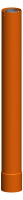 OPTIMA T Verlaeng.Dachhochfuehr.PolyTwin DN60/100 ziegelrot Aufbaulaenge 955mm