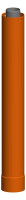 OPTIMA T Verlaeng.Dachhochfuehr.PolyTwin DN80/125 ziegelrot Aufbaulaenge 955mm