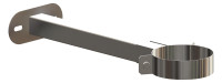 OPTIMA T Wandabstandhalter IronPoly DN80/125, 50-360mm Edelstahl blank
