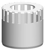 OPTIMA T Zuluftgitter D100(60) PolyTop Polypropylen weiss