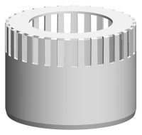 OPTIMA T Zuluftgitter D125(80) PolyTop Polypropylen weiss